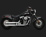 Harley Davidson Milwaukee 8 Softail vance and hines Chrome slash slip-on muffler