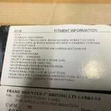 Harley Davidson Kuryakyn frame mounted driving lights 3 inch