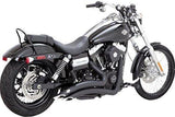 HARLEY DAVIDSON FAT BOB EXHAUST DYNA Vance & Hines 46071 Big Radius 2:2 Exhaust System - Matte Black