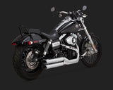 Harley Davidson Fat Bob  Exhaust ECE Vance & Hines 16776 Twin slash slip on