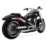 copy of Vance Hines 16875 exhaust mufflers Softail Harley-Davidson M8 Vance & Hines Twin Slash exhaust  Slip-ons chrome