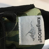 Vintage KangaROOS buffalo trainers CAMMO metallic Green RARE NEW 3 platform sole