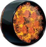 Kuryakyn 5455 Harley LED Turn Signal Insert Panacea Bullet black Smoke LED -50%