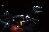 Kuryakyn 5455 Harley LED Turn Signal Insert Panacea Bullet black Smoke LED -50%