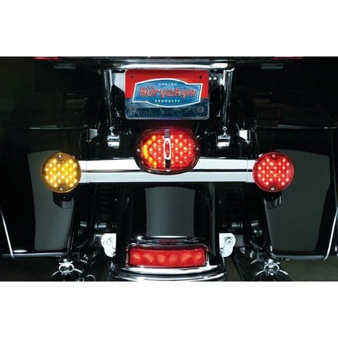 Kuryakyn 5454 Harley LED Turn Signal Insert Panacea Bullet Black Smoke LED -50%!
