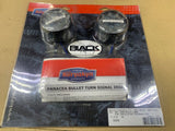 Kuryakyn 5454 Harley LED Turn Signal Insert Panacea Bullet Black Smoke LED -50%!