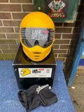 Biltwell Lane Splitter  Motorcycle Helmet full face - Yellow XS-small