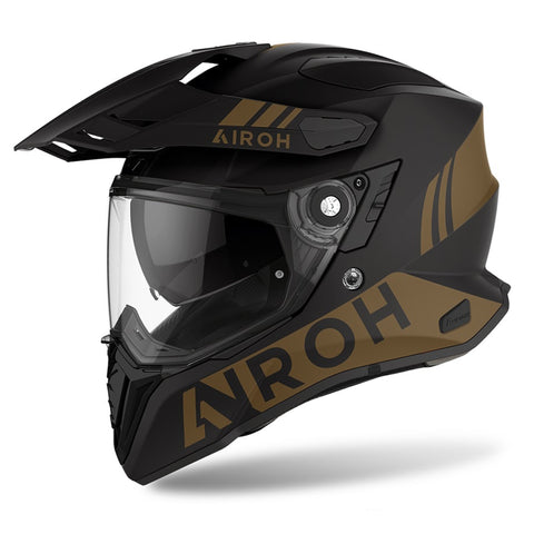 Airoh Commander 'Gold' Adventure Motorcycle Helmet - Gold Matt - Small