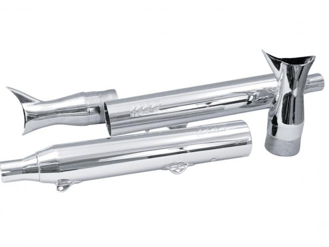Fishtail Slip-On Muffler Chrome