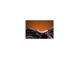 Bare Bones Pleated Stitch Solo Seat Black Brown Vinyl