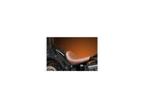 Bare Bones Pleated Stitch Solo Seat Black Brown Vinyl