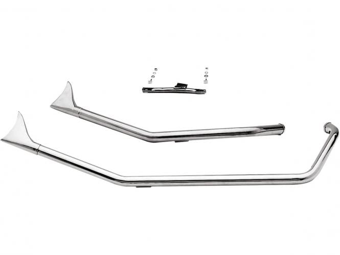Upsweep Fishtail Exhaust Chrome