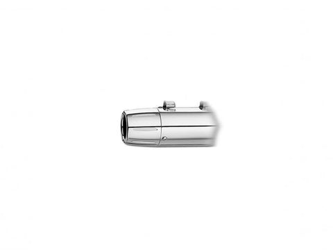 End Cap, Billet, Fluted, Chrome Muffler End Caps Chrome 3,5''