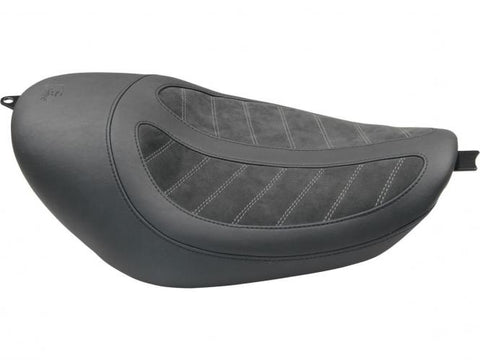 Horizontal Solo Seat Black Alcantara Leather
