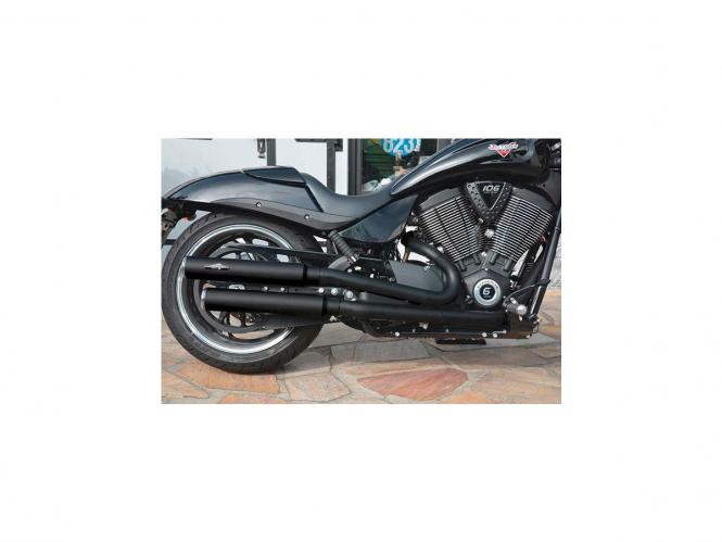 Smooth Slip-On Muffler Black