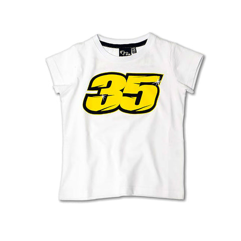 Kids T-Shirt Crutchlow 35 White 6/7 Years
