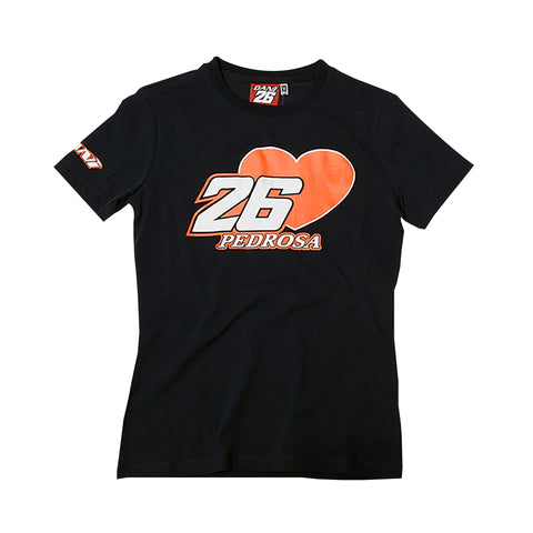 Ladies T-Shirt Pedrosa 26 Blue Large