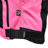 Bike It 'Insignia' Ladies Motorcycle Jacket (Pink) - Size 12 LARGE