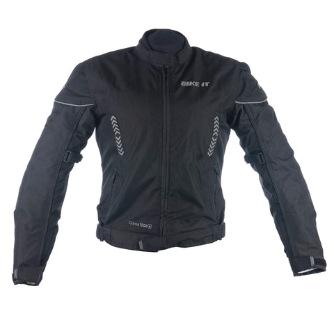 Bike It 'Insignia' Ladies Motorcycle Jacket (Black) - Small