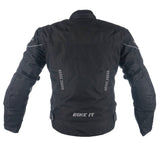 Bike It 'Insignia' Ladies Motorcycle Jacket (Black) - Extra Small
