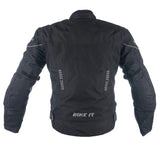 Bike It 'Insignia' Ladies Motorcycle Jacket (Black) - Extra Large