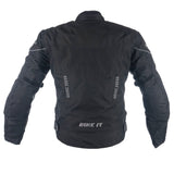 Bike It 'Insignia' Ladies Motorcycle Jacket (Black) - Extra Extra Large