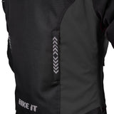 Bike It 'Insignia' Ladies Motorcycle Jacket (Black) - Extra Extra Large