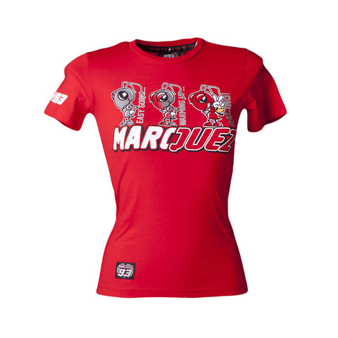 Ladies T-Shirt Marquez #93 Red Large