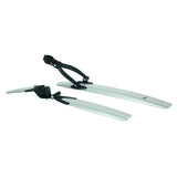 Keirin MTB Lightweight Tool-Free Mudguard Set - Silver