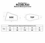 Bike It 'Nautica' Outdoor Motorcycle Rain Cover for Medium sized Motorcycles