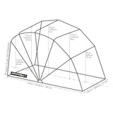 Armadillo Motorcycle Garage Shelter - Small (270cm X 105cm X 155cm)