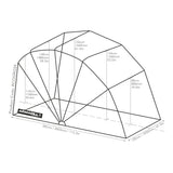 Armadillo Motorcycle Garage Shelter - Medium (283cm X 105cm X 155cm)