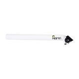 Keirin Seatpost 31.6x350 Head S.B.Bk Tube White