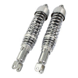 Bike It 365mm Eye To Fork Chrome Twin Shock Absorbers