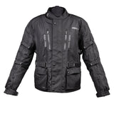 Bike It 'Triple Black' Waterproof Adventure Motorcycle Jacket - Medium