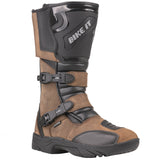 Bike It 'Triple-Black' Motorcycle Adventure Boots (Brown) - UK7 / EUR41