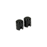 Bike It Small Piston Valve Caps - Black