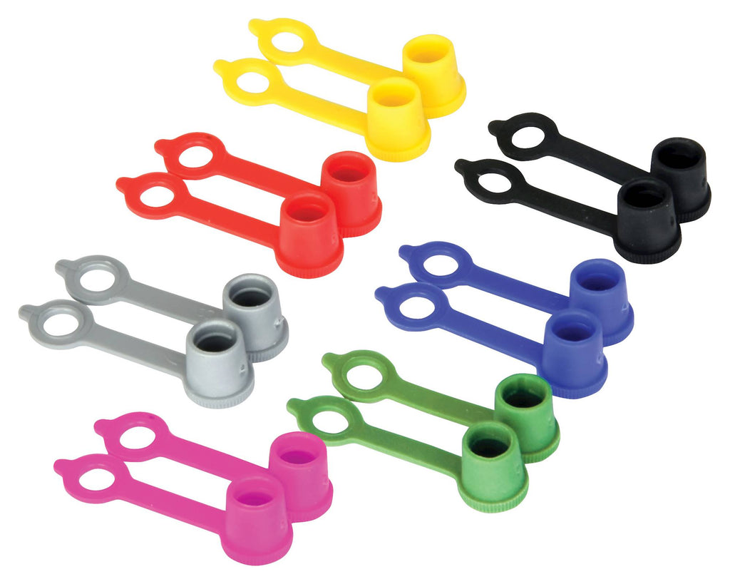 Cappa Valve Caps 12 Pack - Mixed Colours