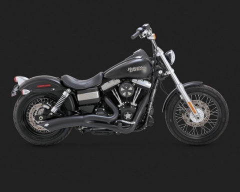 Harley Davidson Dyna Glide Exhaust Big Radius 2-1 Black