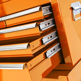 BikeTek Orange Rolling Tool Cabinet With Top Chest