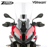 The BMW S1000XR Windscreen V-stream Windshield ZTechnik Z2394 Clear Tall Touring Screen 2020 offers improved comfort and performance by giving a maximum height and width increase, along with maximum impact or scratch protection for that added piece of mind. Ideal for tall riders. State-of-the-art 3.0mm Quantum® hardcoated polycarbonate gives this VStream windscreen outstanding clarity and strength characteristics unmatched by any windshield maker worldwide.