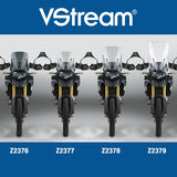 The BMW F850GS Windscreen V-stream Windshield ZTechnik Z2379 Clear Touring Screen 2019 Up is a full-sized touring screen for F850GS riders who take their bikes on long-distance tours. This windscreen provides excellent wind protection, even for taller riders. State-of-the-art 4.5mm Quantum® hardcoated polycarbonate gives this VStream windscreen outstanding clarity and strength characteristics unmatched by any windshield maker worldwide.