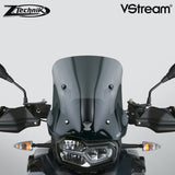 The BMW F850GS Windscreen V-stream Windshield ZTechnik Z2377 Dark Tint Sport Screen 2019 Up is an aggressive-looking adventure sport screen, and gives the F850GS/Adventure rider good wind protection without sacrificing the bike's cutting edge appearance. Z-Technik's hardcoated Polycarbonate windscreens are super strong - they are over 20x more resistant to scratches and cracks, and 200x more resistant to impacts than regular acrylic. 