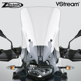 The BMW F850GS Windscreen V-stream Windshield ZTechnik Z2379 Clear Touring Screen 2019 Up is a full-sized touring screen for F850GS riders who take their bikes on long-distance tours. This windscreen provides excellent wind protection, even for taller riders. State-of-the-art 4.5mm Quantum® hardcoated polycarbonate gives this VStream windscreen outstanding clarity and strength characteristics unmatched by any windshield maker worldwide.