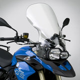 The BMW F800GS F650GS Twin Windscreen V-stream Windshield ZTechnik Z2493 Clear Extra Tall Touring Screen take the F800GS/F650GS Twin to a whole new level of long distance touring performance. VStream windshields are designed with an unprecedented area of protection and an outstanding level of durability and optical clarity that is only available through the use of Quantum coated Lexan polycarbonate.