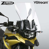 The BMW F750GS Windscreen V-stream Windshield ZTechnik Z2383 Clear Touring Screen 2019 Up is a generously-sized sport-touring screen, and will give most F750GS riders excellent wind protection while maintaining the bike's adventurous appearance. The Sport screen simply offers V-Stream function and maximum impact or scratch protection for that added piece of mind, whilst maintaining a close-to-original size and sporty look.