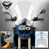 The BMW F800GS F650GS Twin Windscreen V-stream Windshield ZTechnik Z2493 Clear Extra Tall Touring Screen take the F800GS/F650GS Twin to a whole new level of long distance touring performance. VStream windshields are designed with an unprecedented area of protection and an outstanding level of durability and optical clarity that is only available through the use of Quantum coated Lexan polycarbonate.